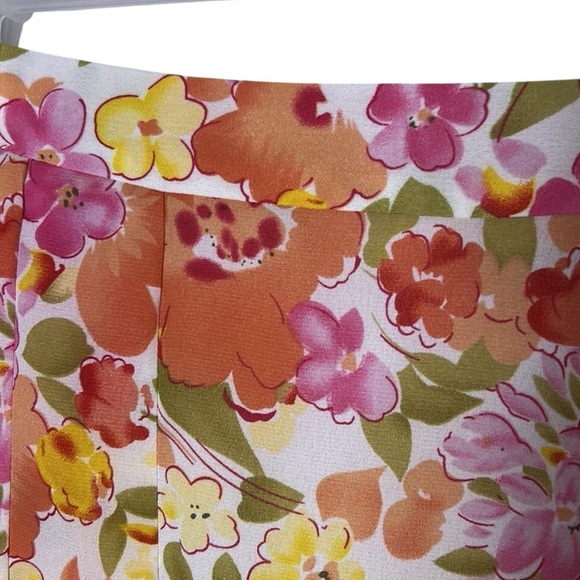 Jessica colorful floral pleated skirt,feminine,boho,barbiecore,retro,like new! - Picture 6 of 15